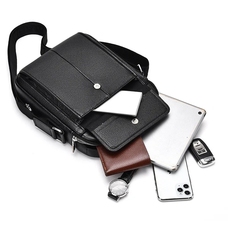 New Shoulder Bag, Fashionable and Casual Men's Backpack, Korean Version, Trendy Business Handbag, Casual Travel