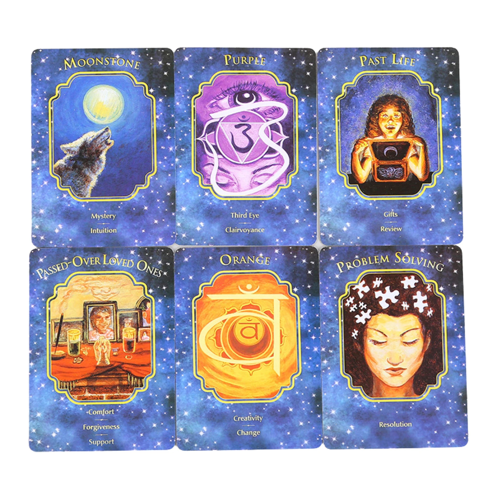 Mensagem mágica das cartas oráculo dos sonhos do anjo, adivinhação misteriosa, baralho de cartas do destino Tarot em inglês, cartas de jogo de
