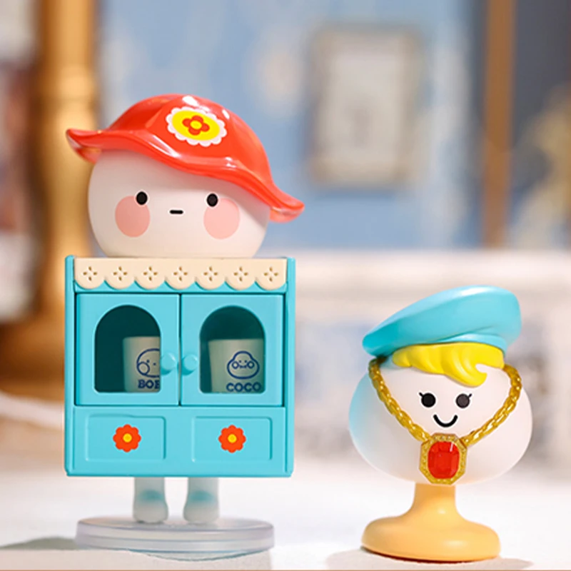 BOBO&COCO Vintage Zakka Series Blind Box Kawaii Doll Action Figure Birthday Gift Kid Toy Cute Ornaments Bobo Coco Mystery Box