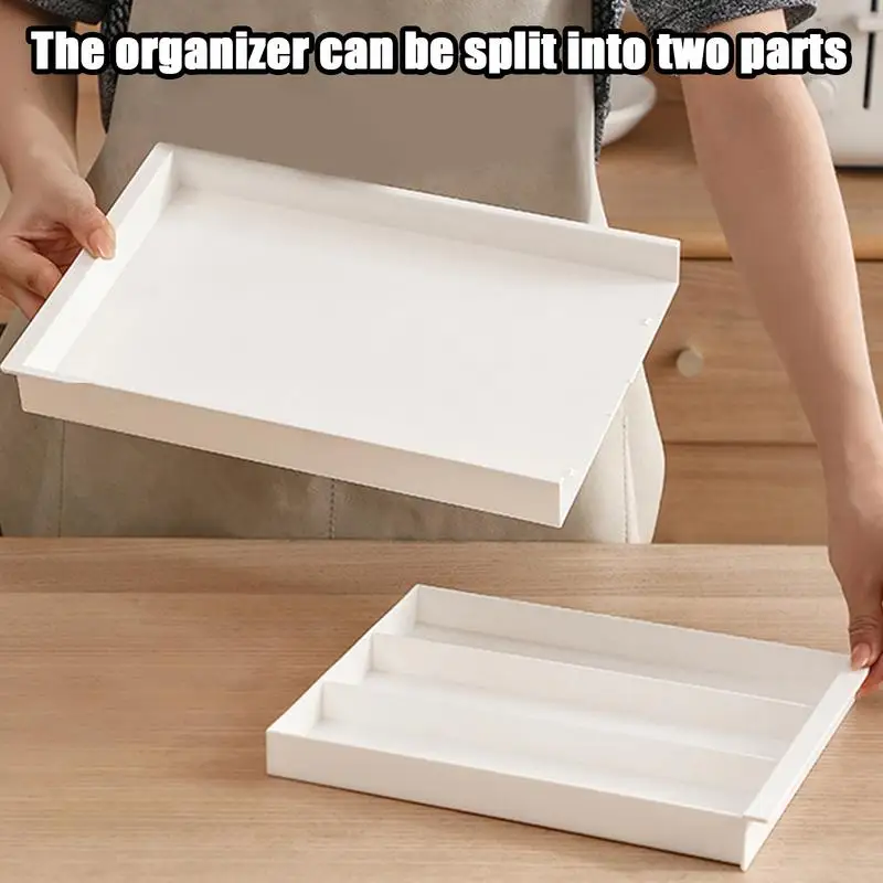 Expandable Drawer Organizer 5 Compartments Cutlery Drawer Storage Organizer Drawer Divider for Kitchen Home Office