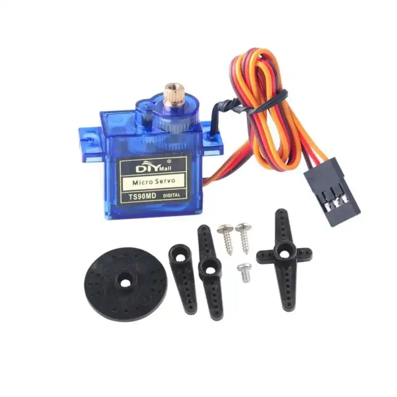 10 قطعة TS90MD 9 جرام أجهزة رقمية صغيرة كاملة ميتال جير 90/180/270/360 °   التحكم PWM لسيارات RC روبوت هليكوبتر طائرة بدون طيار قارب