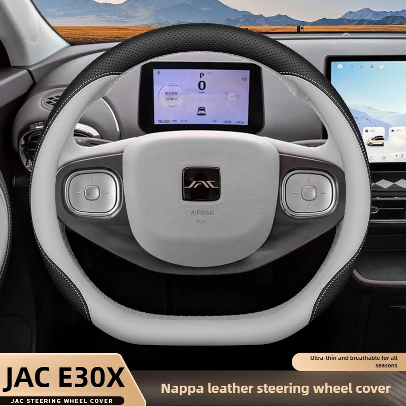 

Leather Car Steering Wheel Cover for JAC E30X 2025 Interior Accessories
