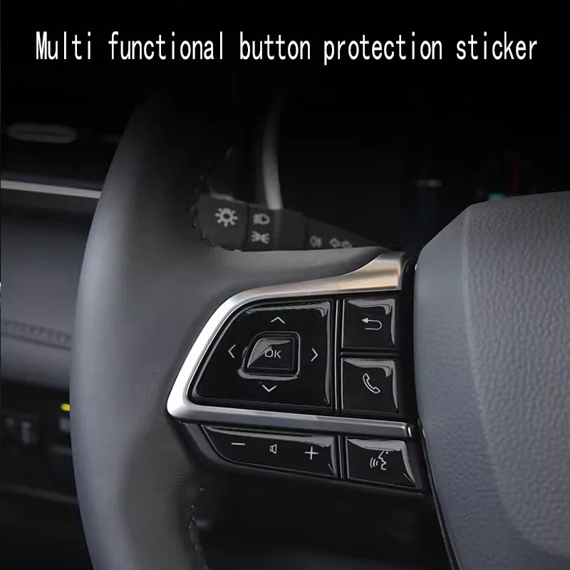 FOR Toyota Highlander CROWN KLUGER Gear Shift Button Window up Button Steering Wheel Button Car Sticker Car Accessores
