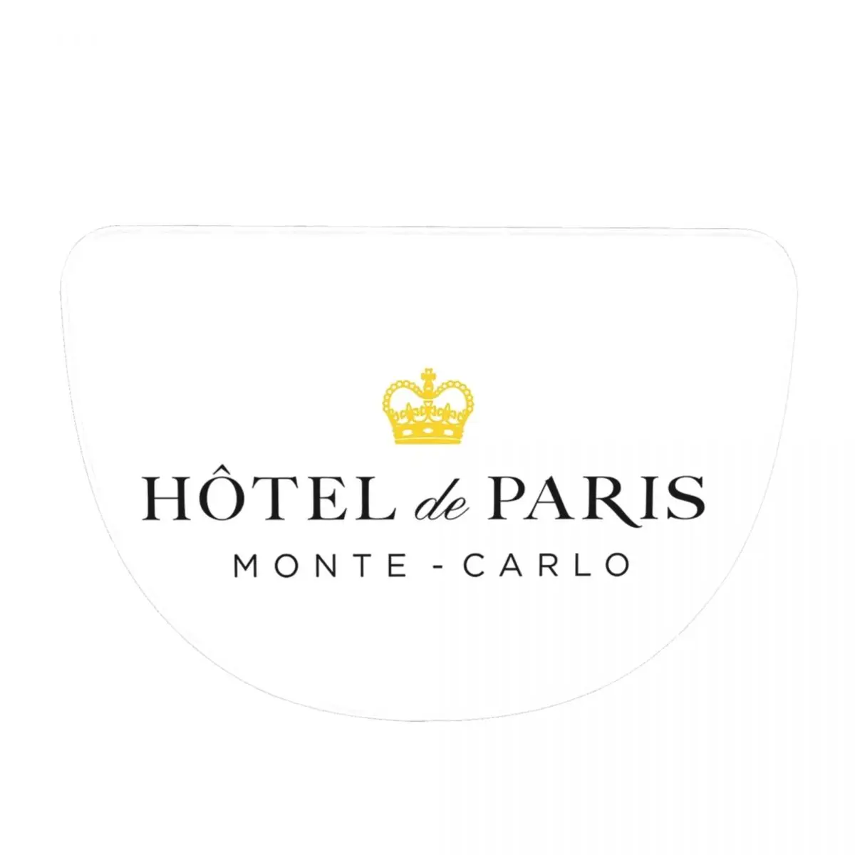 Hotel De Paris Monte Carlo Soft Flannel Half Round Doormat Non Slip Bathroom Mat Absorbent Floor Carpet for Garage