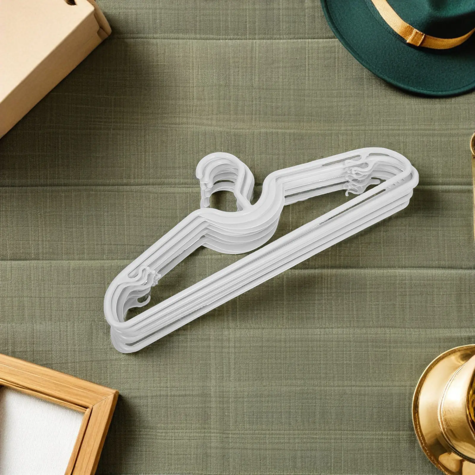 30Pcs Non Slip Plastic Short Neck Hangers Coat Shirt Clothes Organizer Space Saving Closet Wardrobe Home Dorm Short Hangers