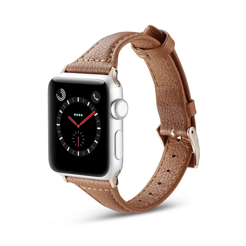 T-Shape Leather Watch Band Strap For Apple watch 38mm 40mm 41mm , VIOTOO Women Genuine Leather WatchBand Strap 42mm 44mm 45mm