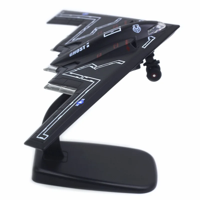 

Alloy pull back 1:200 B-2A bomber model,simulation sound and light fighter model,collectible gift children's toys,hot sale