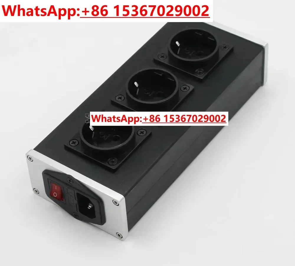 

Finished Aluminum Metal Shell Audio EU Socket HiFi American Standard Socket US AC Power Distributor