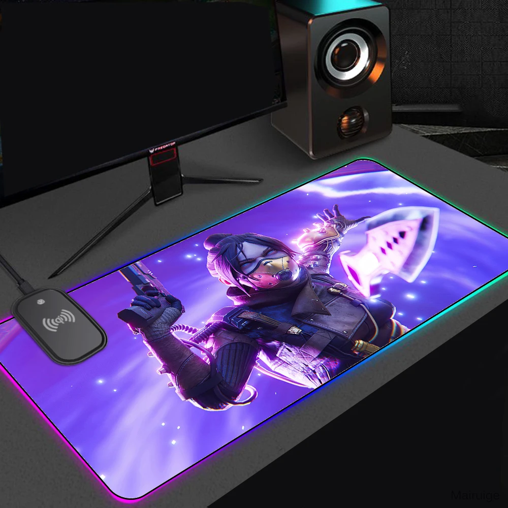 

Wireless Charging Mouse Pad Apex Legends Computer Desks Rubber Mat Accessories for Pc Rugs Office on The Table Game Desk Mat