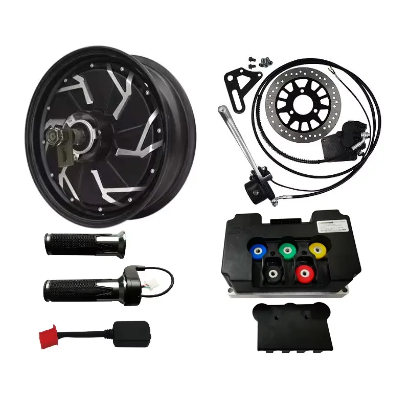 

QS Motor 12 inch 260 3000W Hub Motor For Electric Scooter Motorcycle Conversion Kits With Fardriver Controller ND72450