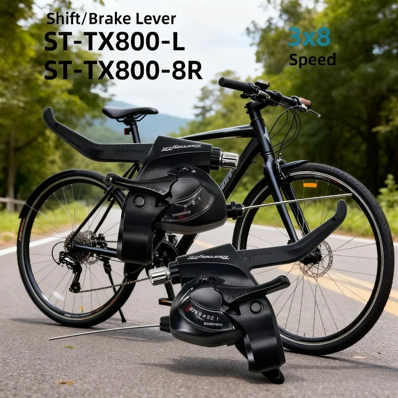 Shimano Tourney ST-TX800 EF41 شيفتر 3x7 3x6 سرعة للدراجة الجبلية اليسار اليمين رافعة تحول دراجة جبلية الزناد #5