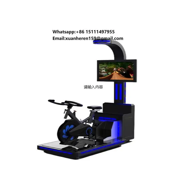 Popular VR Equipment Virtual Reality Fitness Sport VR Bike Simulator for Amusement Park Shopping Mall