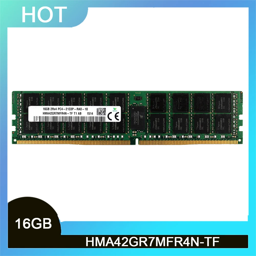 

RAM For SK Hynix 16GB DDR4 2133MHz HMA42GR7MFR4N-TF 2RX4 PC4-2133P ECC Server Memory