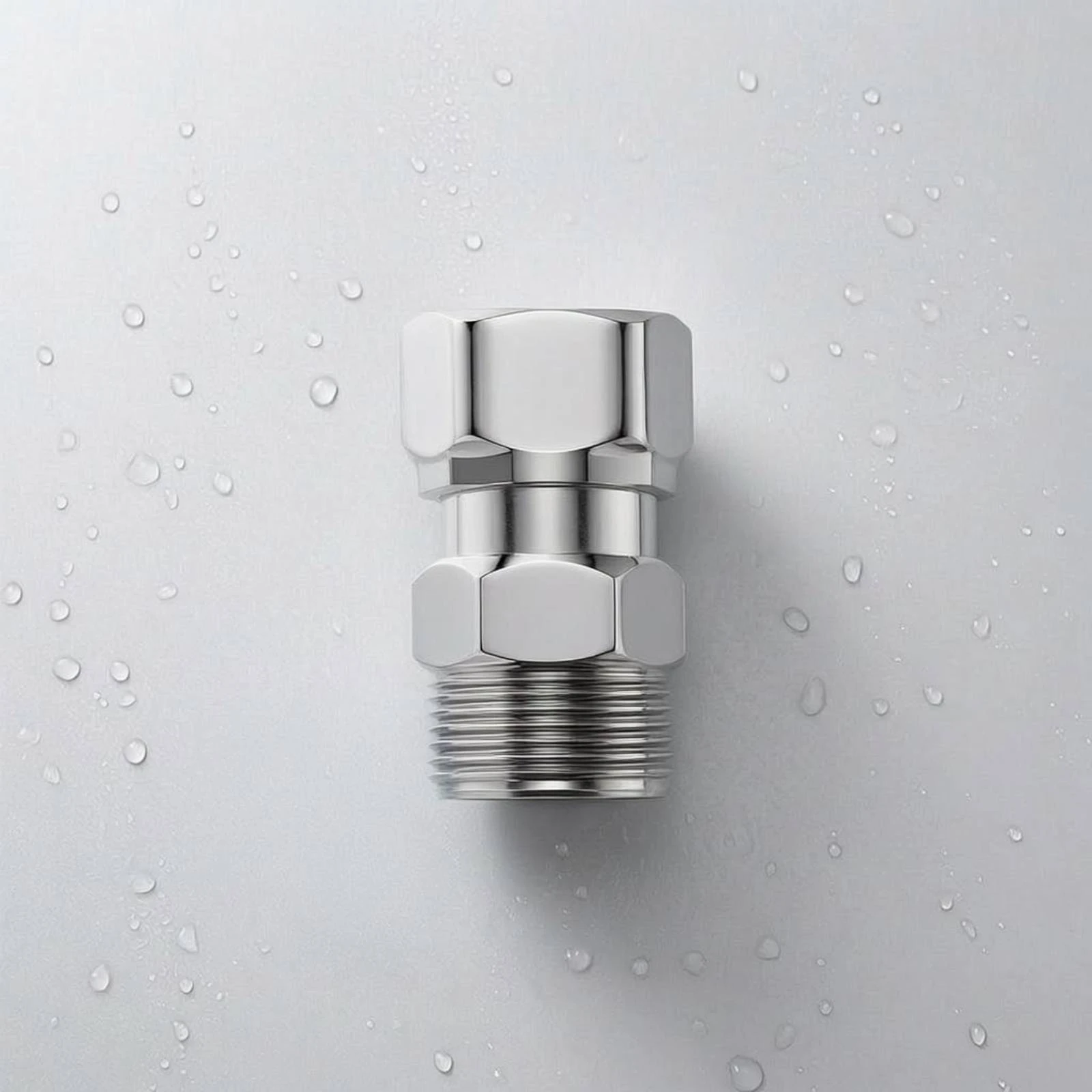 Stainless Steel Angle-Valve Extension Fitting Universal Connection Hex Body Valve Connector Plumbing Part view 4