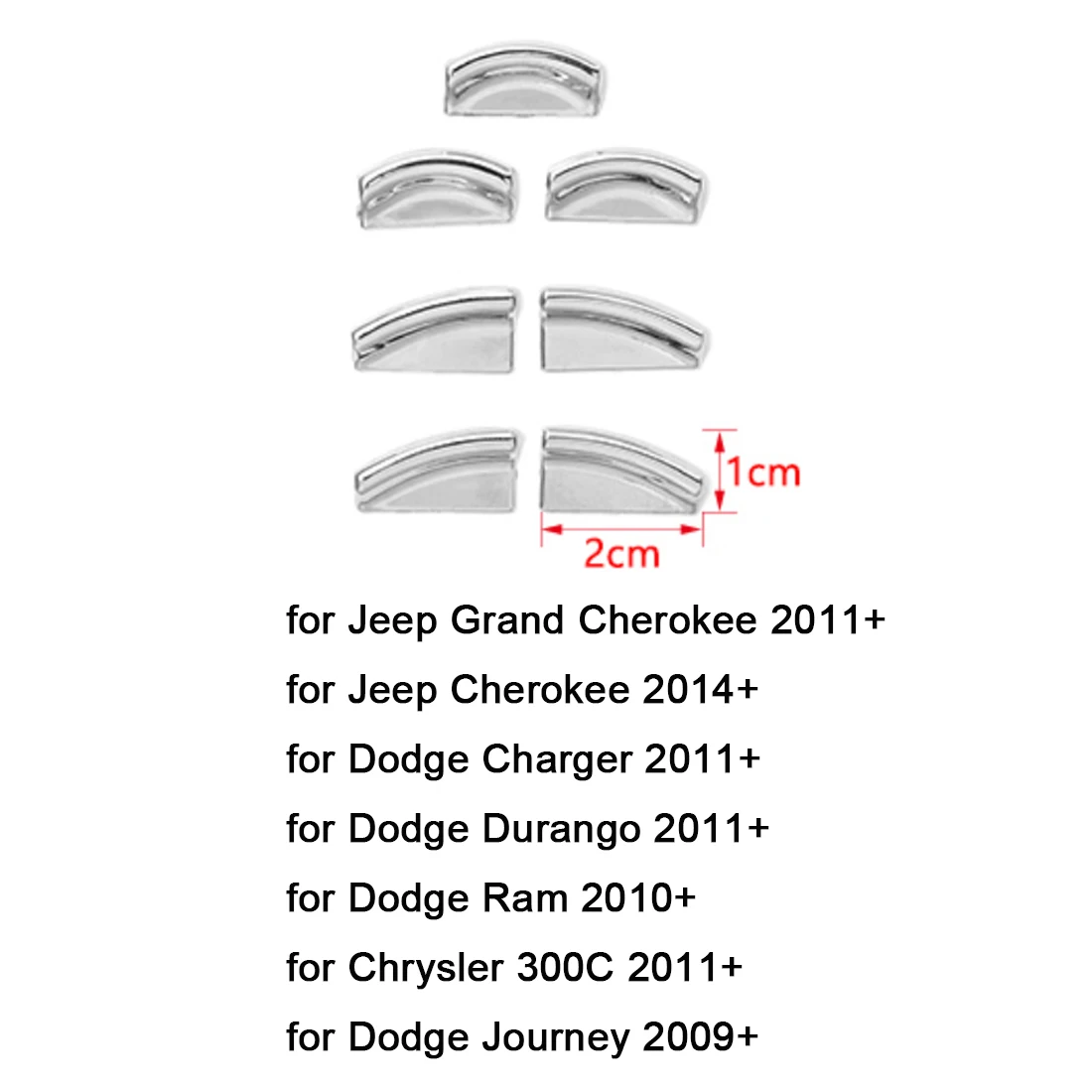 Car Window Lift Button Decoration Stickers for Jeep Grand Cherokee for Dodge Charger Chrysler 300C 2011 Up Interior Accessories
