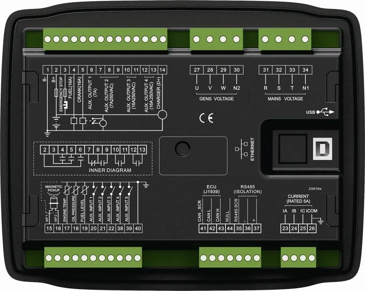 #YUNYI High Quality HGM6110N Control Panel for Diesel Generators Powerful Features Essential Generator Parts