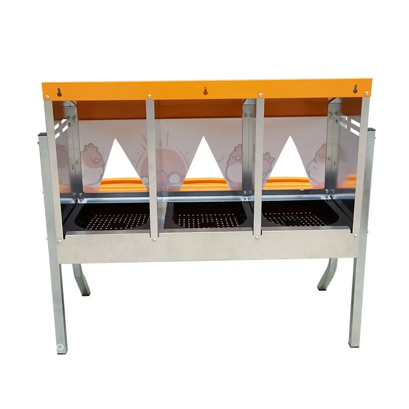 

Free-range chicken nests, egg nests, rain-proof egg-laying boxes Stainless steel workmanship Durable chicken egg collection