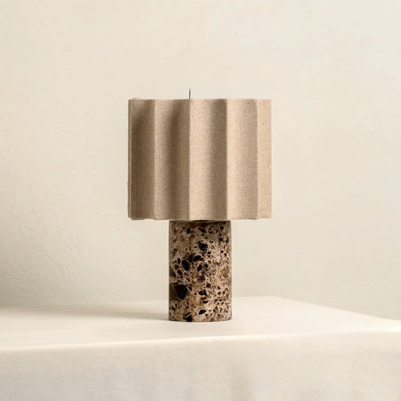 

rechargeable touch dimming table lamp, cordless linen lampshade, marble base, table lamp, suitable for restaurant bedside