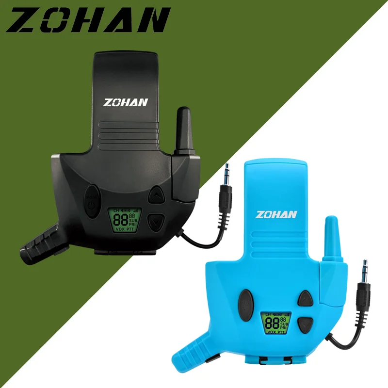 

ZOHAN Walkie Talkie Adapter for Walker's Razor Slim Electronic Shooting Earmuffs With External Mic 3 Miles Range 22 Channels