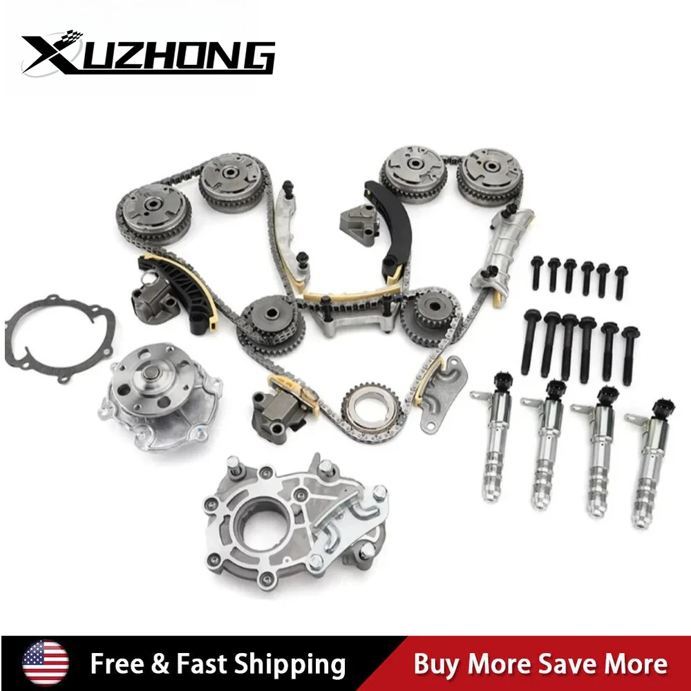 

Timing Chain Kit with Oil Water Pump & VVT Sprocket for 3.6L V6 Fits 2014-2015 Chevy Impala Limited & 2008-2016 Buick Enclave