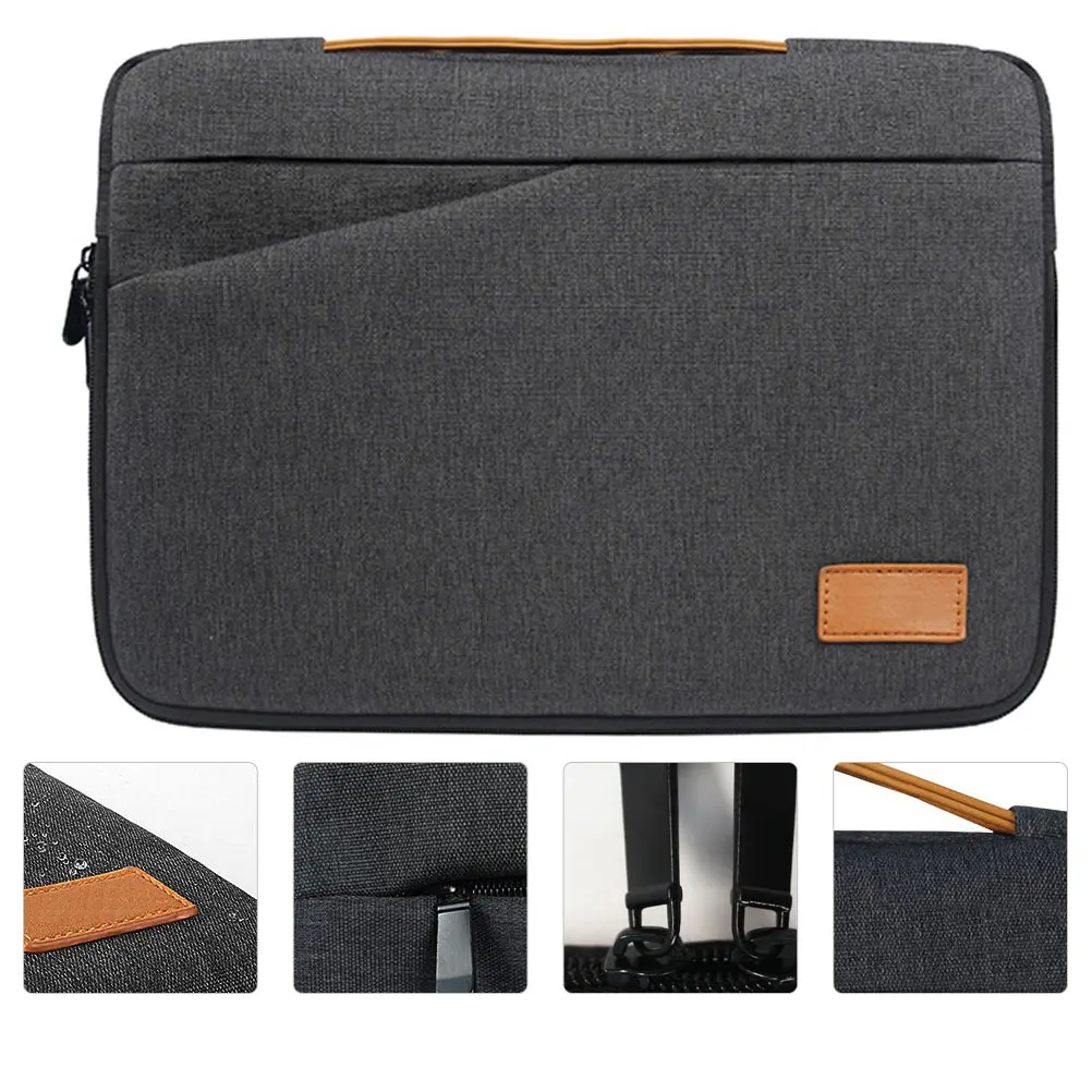 

Tablet Bag Laptops Polyester Business Tablet Bag Lightweight Case Dark Grey Sturdy Zipper Design Gift Ideas