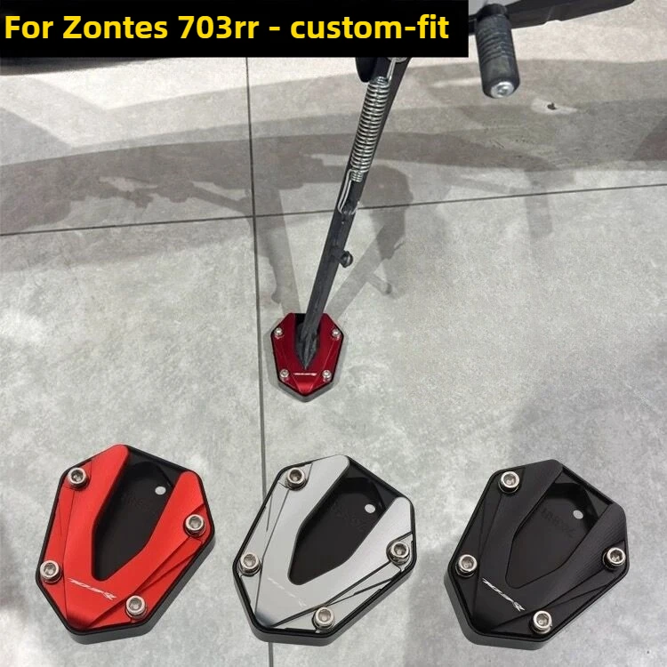 For ZONTES 703RR Motorcycle Accessories Sliders Foot Side Kick Stands Extension Bike Kickstand Stable Holder Crutch Items RR 703