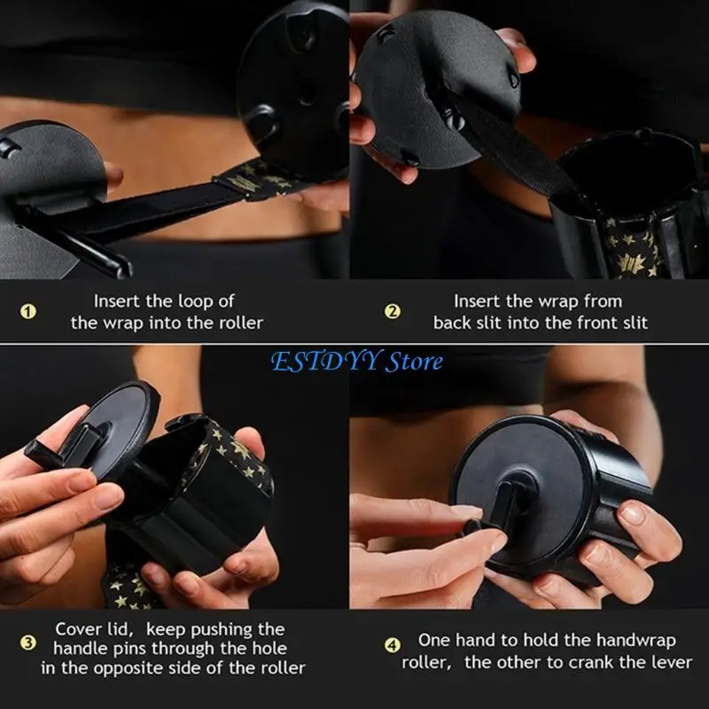 G6DE Nylon Boxing Bandage Winders Box Sports Bandage Mount To Wall Hand Wrap Roller