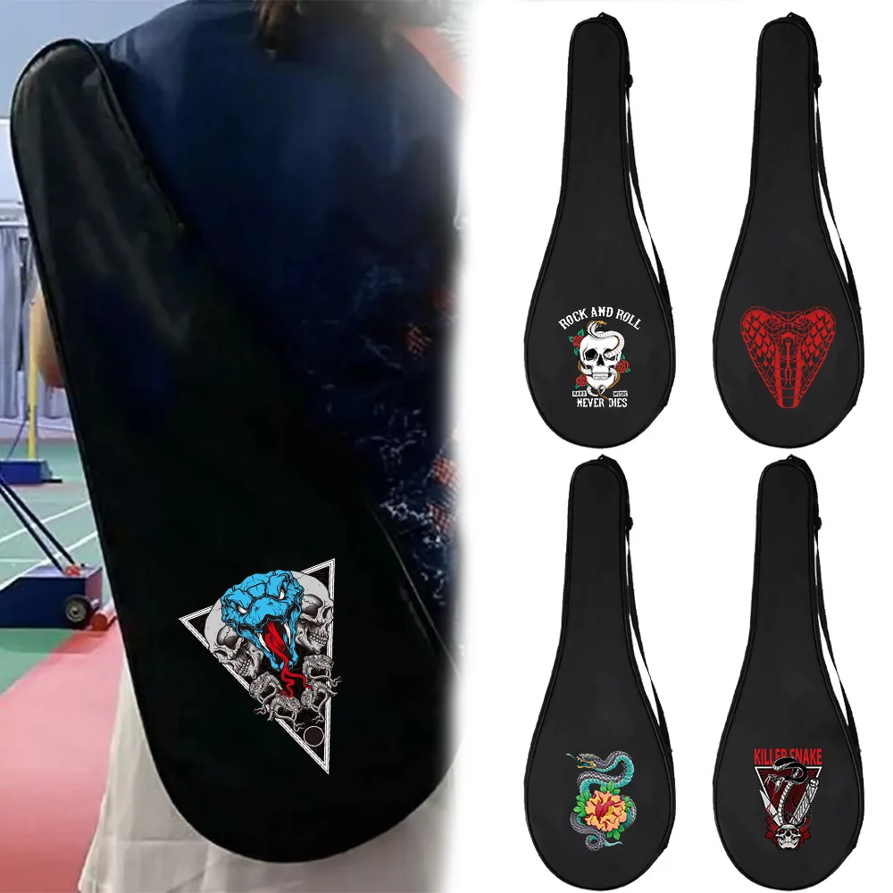 Single Shoulder Sports Racket Bag with Thickened Wear-resistant  Large Capacity Design Universal Storage Bag Badminton  Tennis