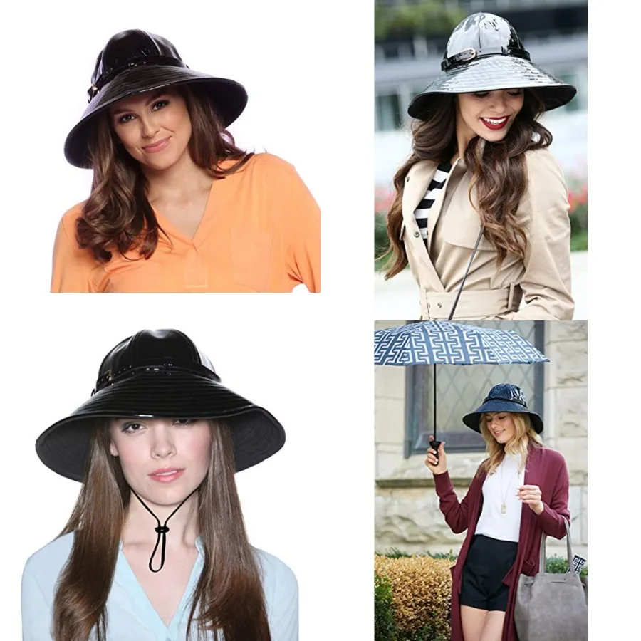 

VINRELLA Rain and Sun Bucket Hat, Great for Travel and Hiking, Sleek Waterproof Hat for Women