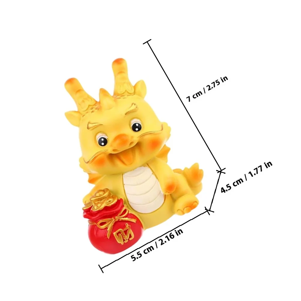 Adornos artesanales de resina, Mini decoraciones de dragón, decoración de escritorio para jardín, césped, adorno de escritorio, 5 uds.