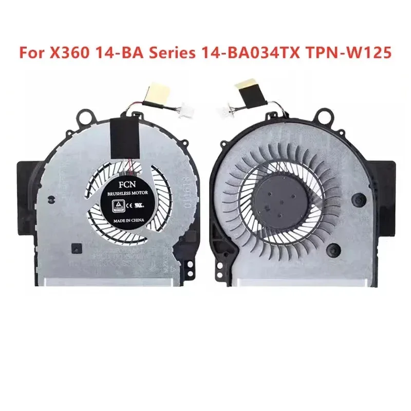 

Brand Original NEW Laptop CPU GPU Cooling Fan FOR HP X360 14-BA Series 14-BA034TX TPN-W125