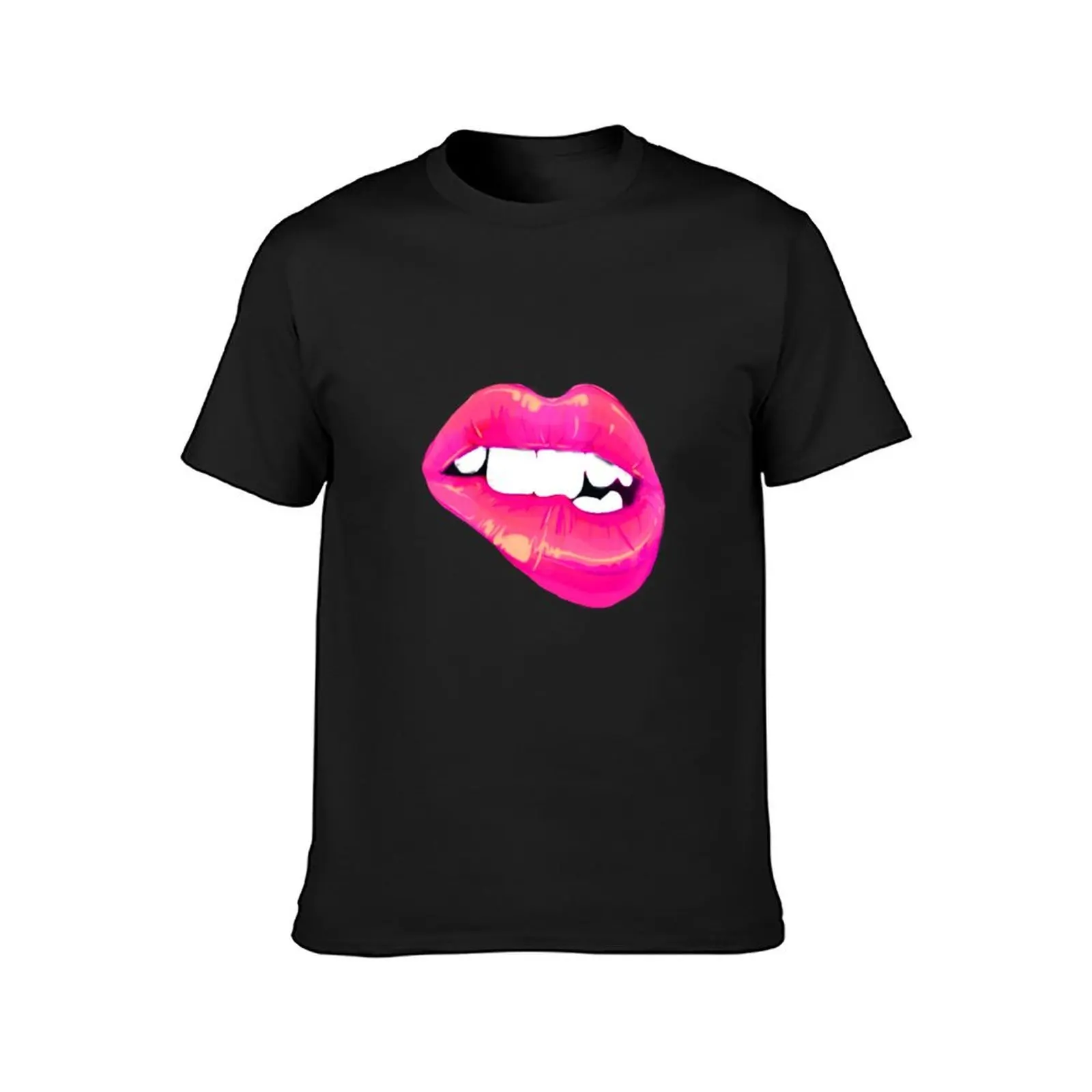 Bright Pink Teaser T-Shirt summer clothes blacks oversized Men's t shirts