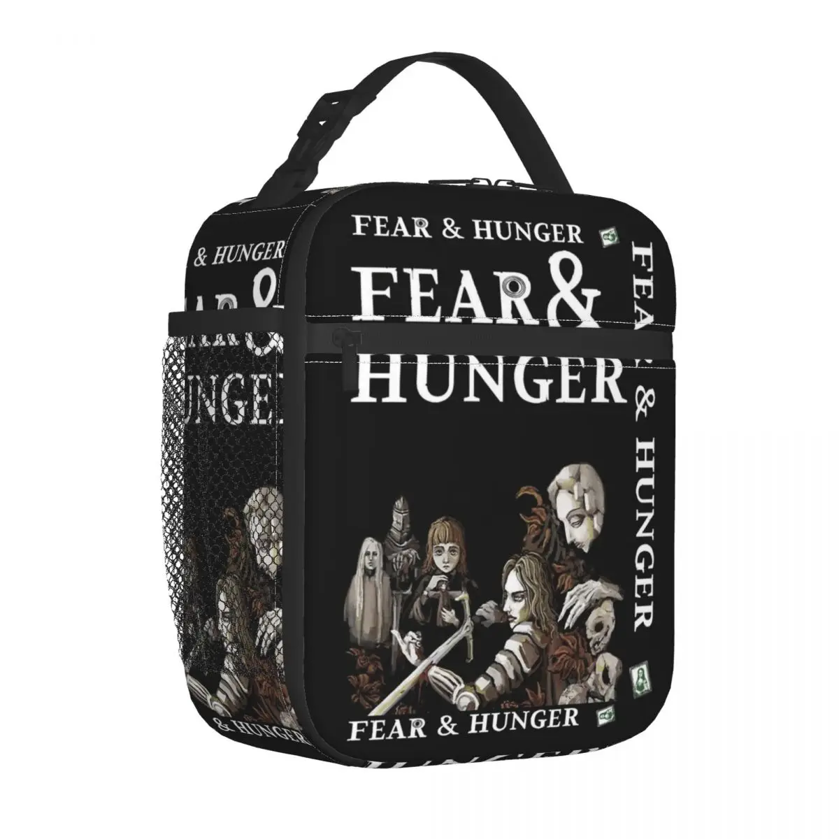 Fear And Hunger Insulated Lunch Bag Cooler Meal Container Large Tote Lunch Box Men Women School Travel