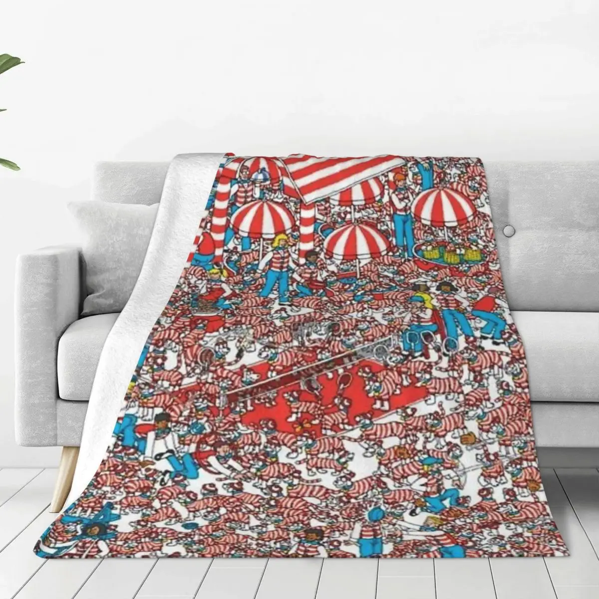 Where's Wally-Find Wally Book-Part II Blanket Fleece Lightweight Sofa Throw Blankets For Couch Bedding Throws Bedspread Quilt