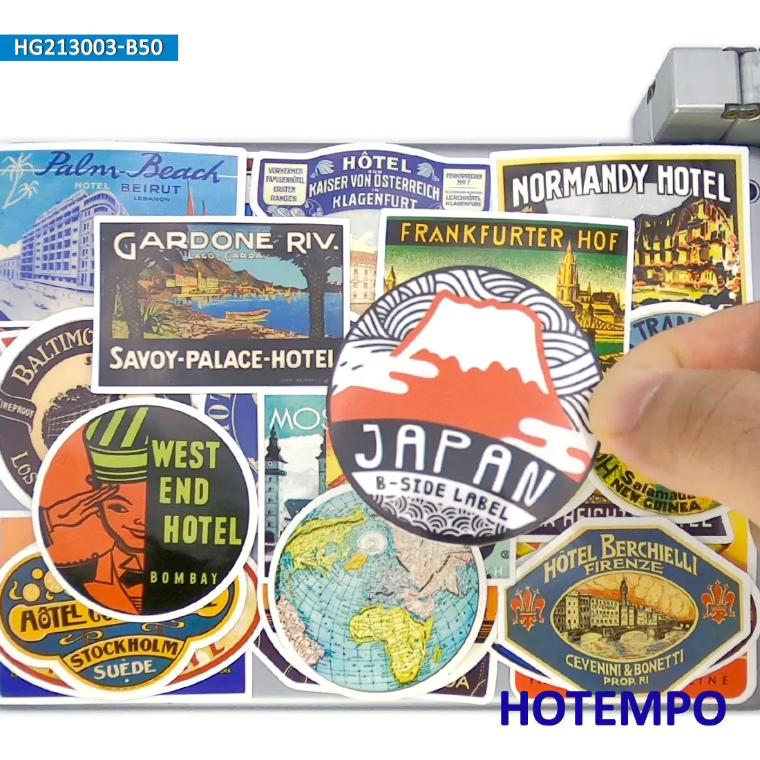 20/30/50PCS Travel Stickers Retro Hotel Posters Old Fashion Journey Decals for Laptop Luggage Bike Motorcycle Car Phone Sticker