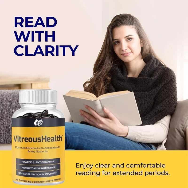 مكمل العين القائم على أدلة VitreusHealth، يحتوي على كبسولات L-lysine-60 #4