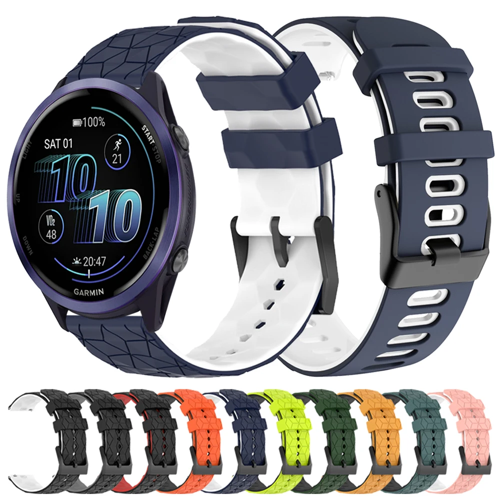 �y�Z�[�����zGarmin Forerunner 55 255 570 645 Misic Venu3 2 Plus Sq/Vivoactive 6 5 Active6�Ή� �����p�u���X���b�g�X�g���b�v 20mm 22mm �V���R���o���h