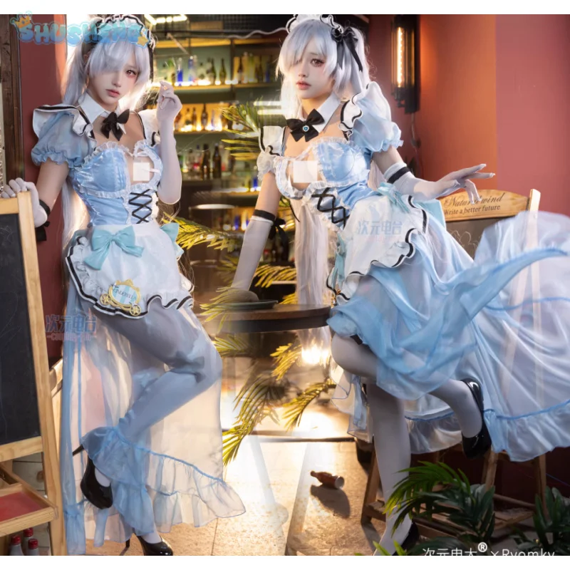 

Goddess of Victory: Nikke Cinderella Cosplay Costume Women's Sweet Lolita Uniform Accessories Prop Set Halloween New Maid Dress