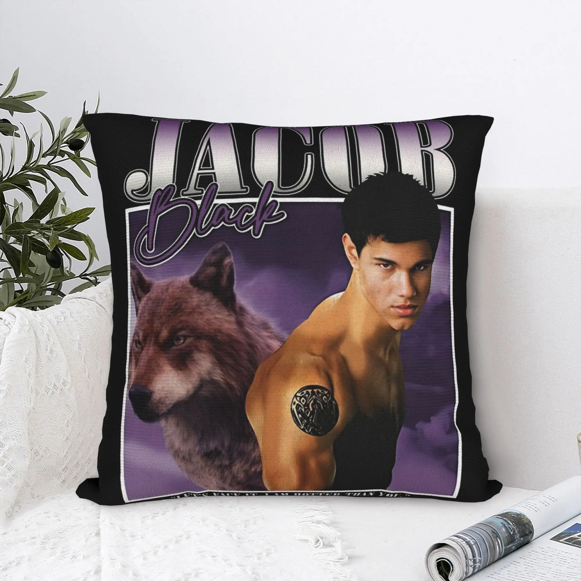 Twilight Jacob Black Where The Hell Have You Been Loca Movie Pillowcase Soft Cushion Cover Decorations  Pillow Case Cover Home