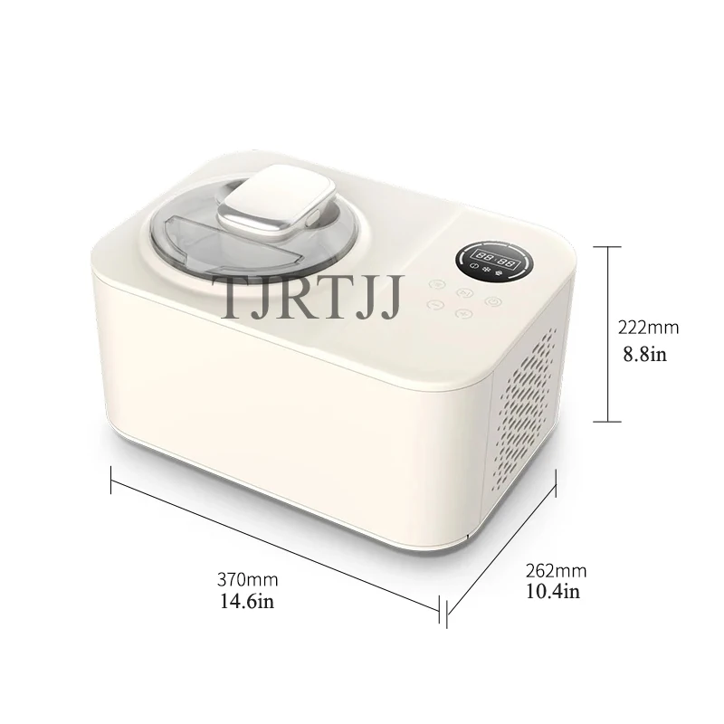 1.2L Home Compressor Self Cooling Mini Ice Cream Machine Desktop Ice Cream Machine
