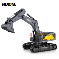 HUINA 1592 1:14  RC Item RC Alloy Excavator 22CH Big Size RC Trucks Simulation Excavator Remote Control Vehicle Toys for Boys