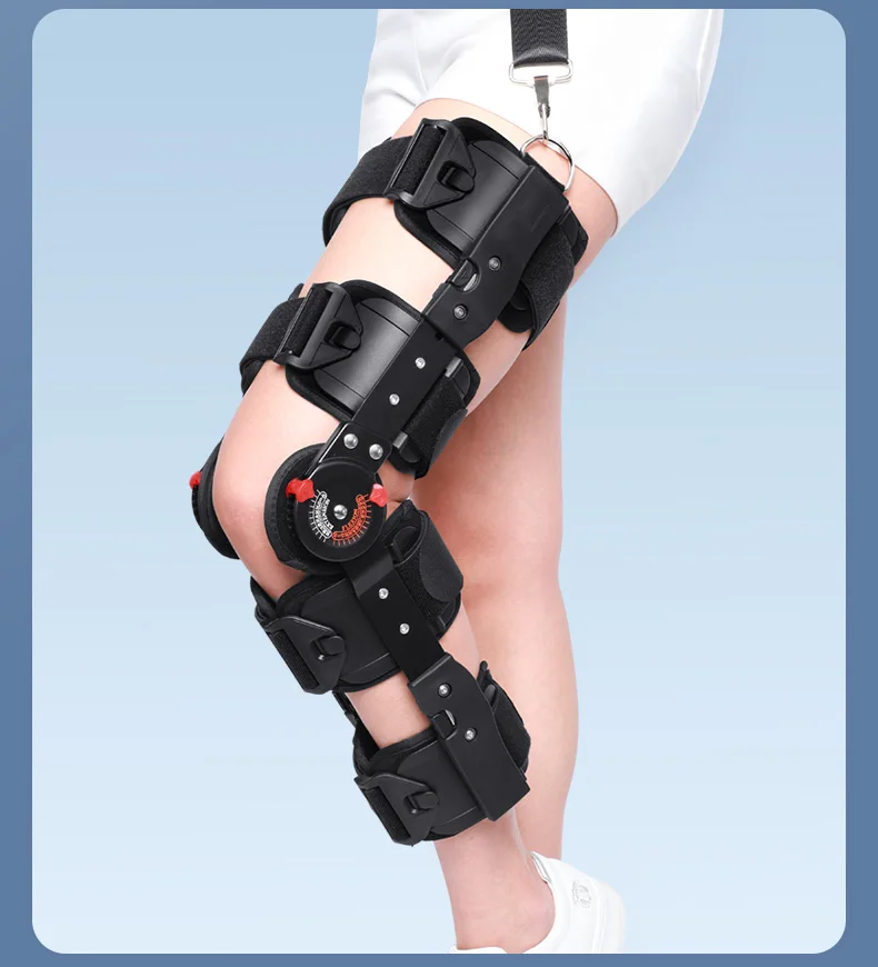Adjustable knee joint brace Knee patella fracture brace Meniscus ligament injury Lower limb brace Medical