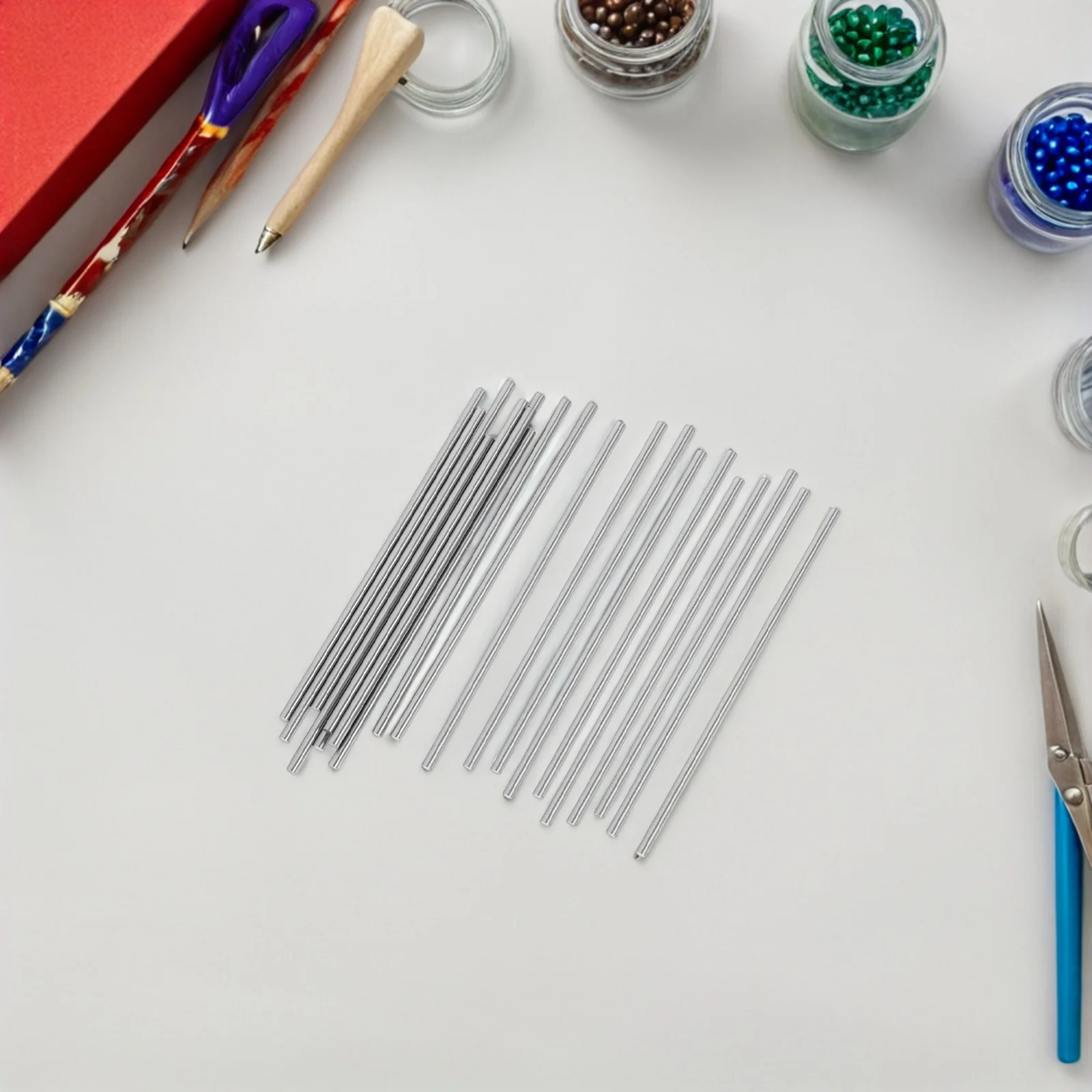 

20Pcs Stainless Steel Crochet Blocking Pins Rods for Knitting Accessories Blocking Board Pegs Kit Knitting Block Pins