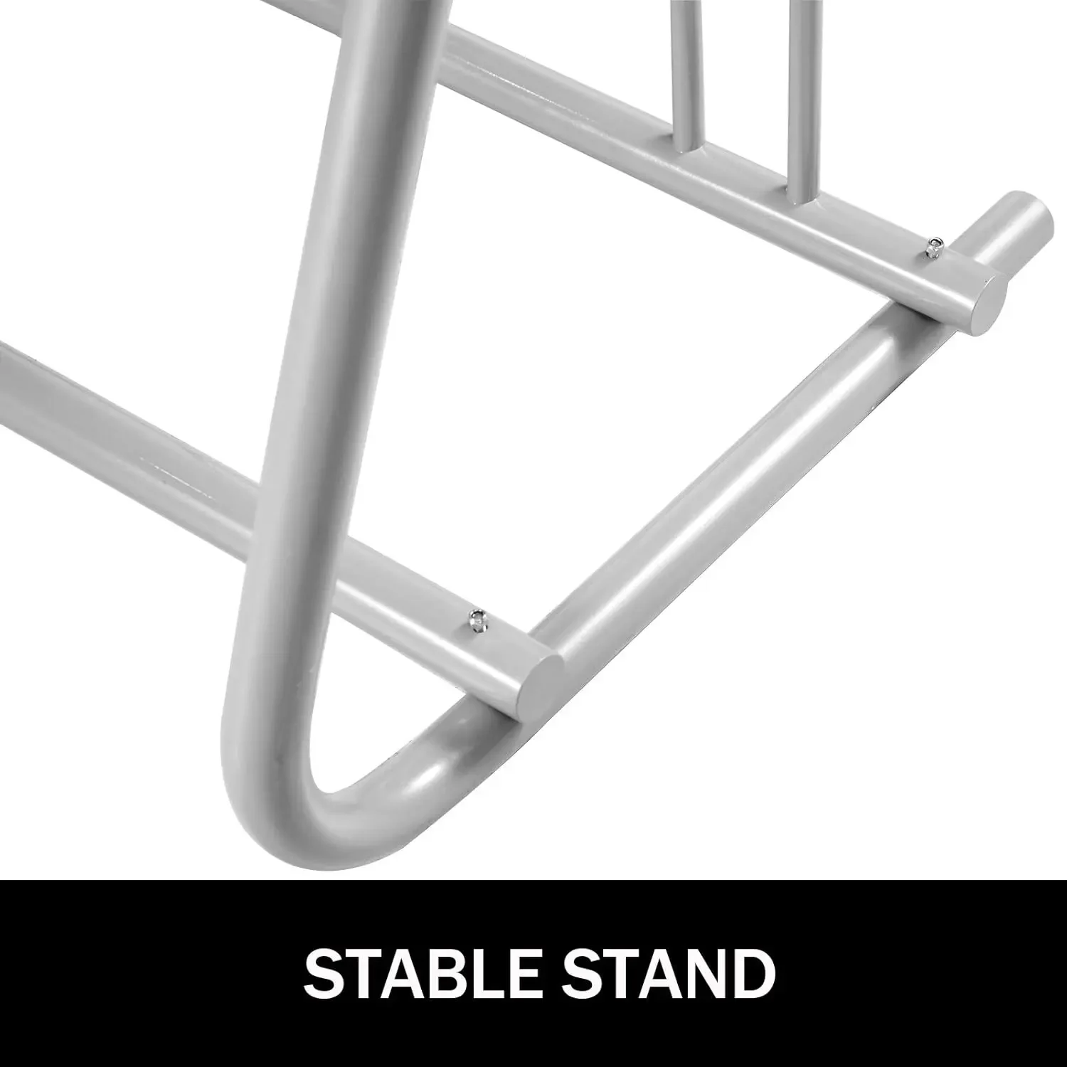 111" Length Floor Bike Rack, 9 Holders All-Steel Grid Bike Rack, Single-Side Storage Stand for Garages Streets Yards