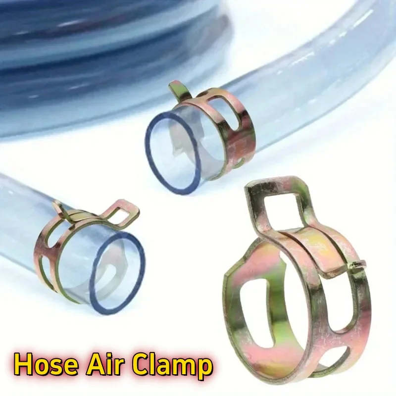 

100 PCS Galvanized Spring Hose Clamp Air Clamp 6/8/10/12//14/15/16/18/20/22mm Hose Clamp Spring Plier Repair Tool