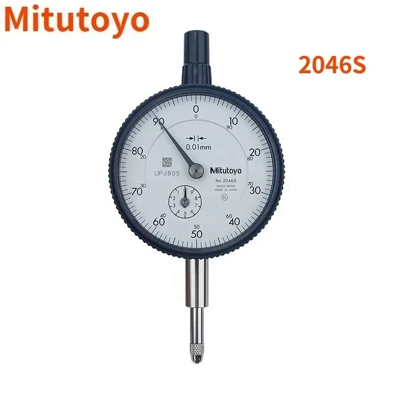 Mitutoyo Micrometer 2046S 0-10mm Meter Precise 0.01mm Resolution Dial Indicator Mesure Quality Assurance