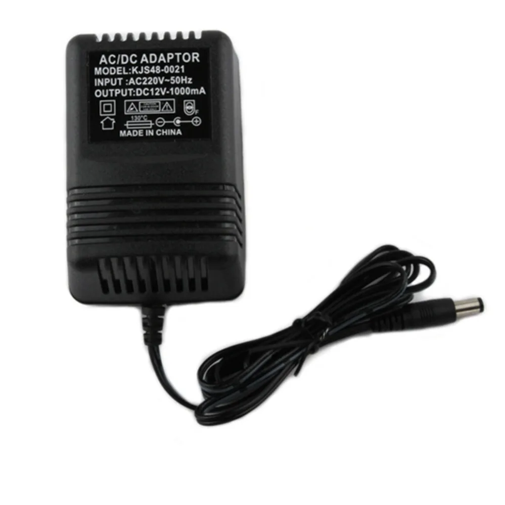 For Pure Copper AC‑DC Power Adapter 12V 1000mA 1A Stabilized Supply For CCTV Camera (010)