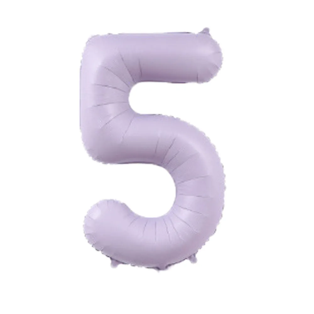 40inch Cream Purple Number Balloon 0 1 2 3 4 5 6 Number Ballons Baby Shower Birthday Party Wedding anniversary Crown Decorations