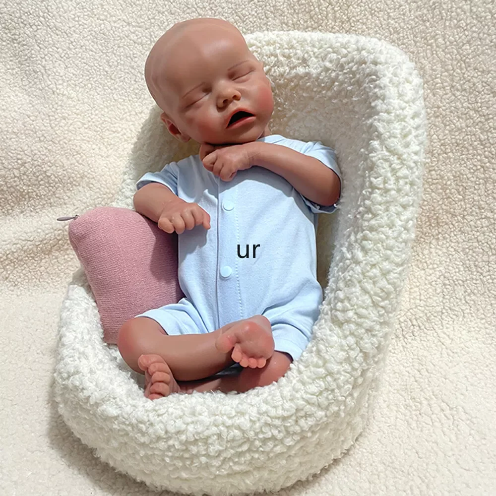 18 Zoll voll weiches Silikon wieder geborenes Baby lebensechte echte Baby größe und Gewicht Neugeborene Mädchen Puppe Twin b für Kinder Weihnachts geschenk