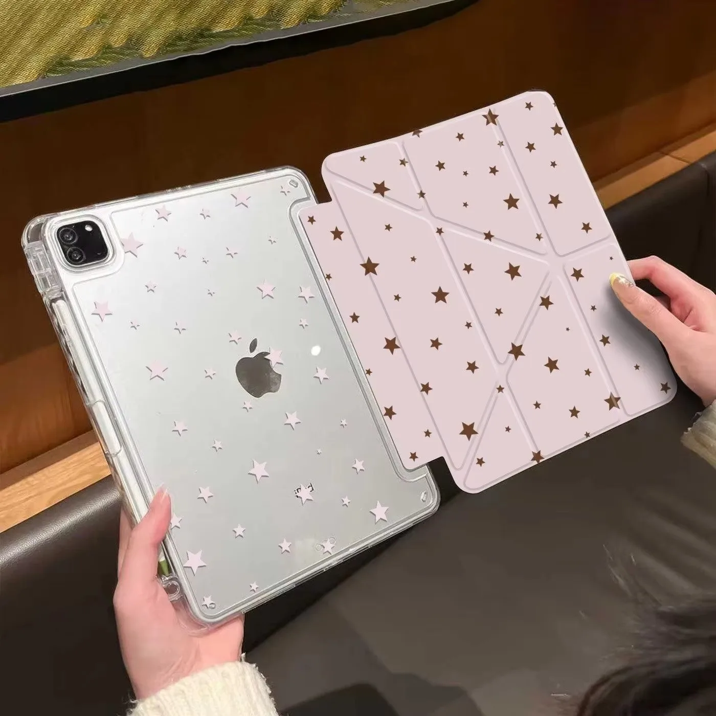 Simple Colorful Star Creative Retro Niche Tablet Case For iPad Pro 13 11th A16 12.9